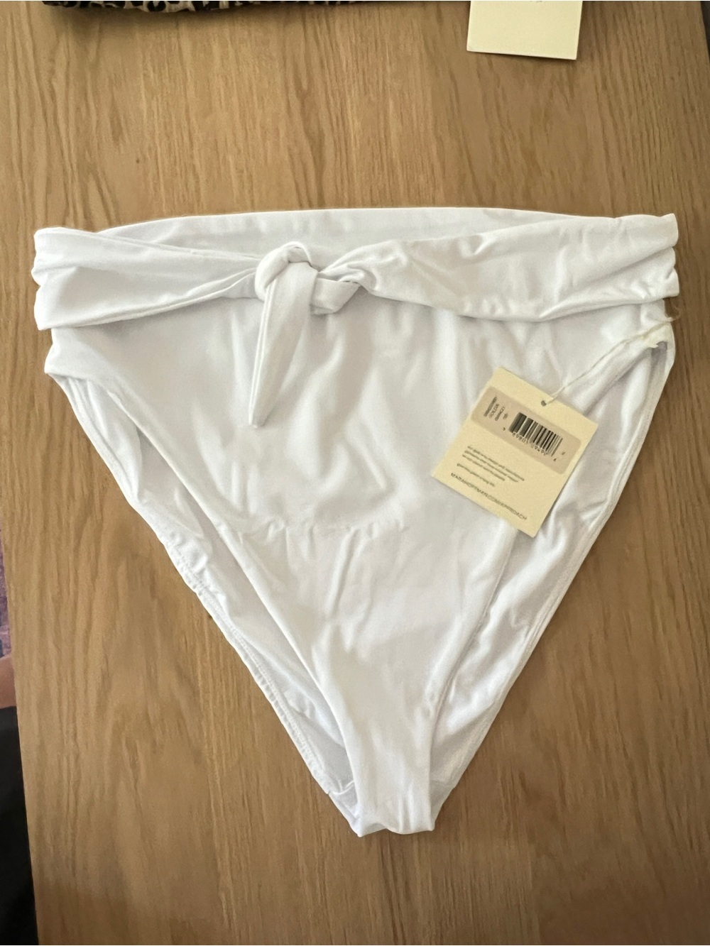 Mara Hoffman Lira Leopard Top + Goldie White Bottom Bikini Set XL - Picture 6 of 10